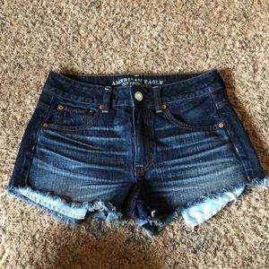 American Eagle Hi-Rise Festival Jean shorts.
